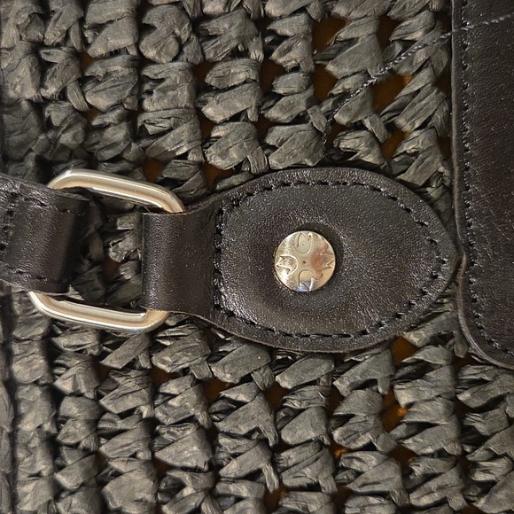 Patricia Nash Manarola Straw Tote in Black - Picture 5 of 10